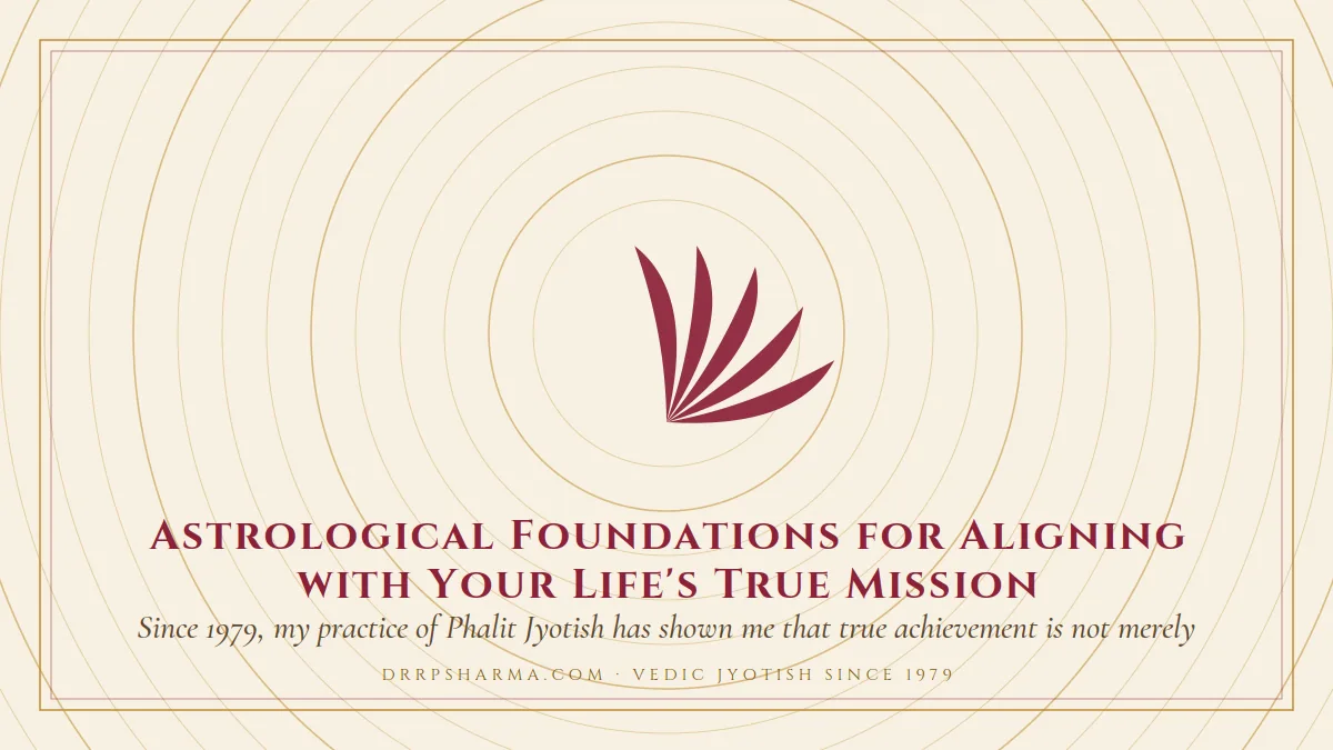 Astrological Foundations for Aligning with Your Life's True Mission — a lotus motif on a parchment plate