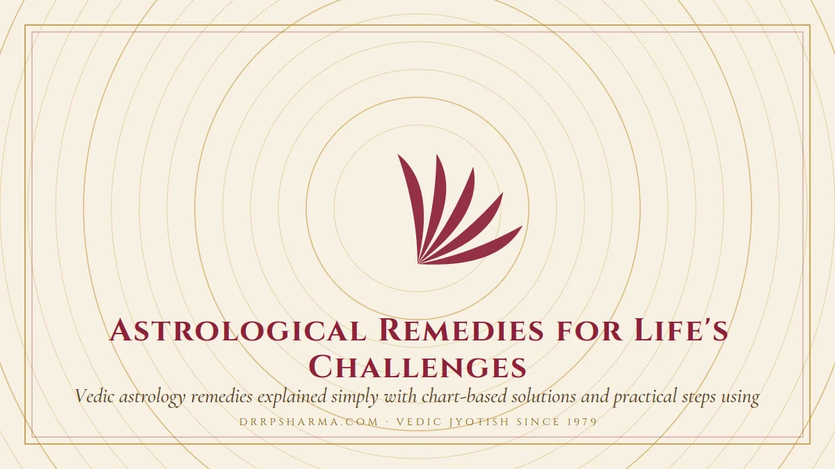 Astrological Remedies for Life's Challenges — a lotus motif on a parchment plate