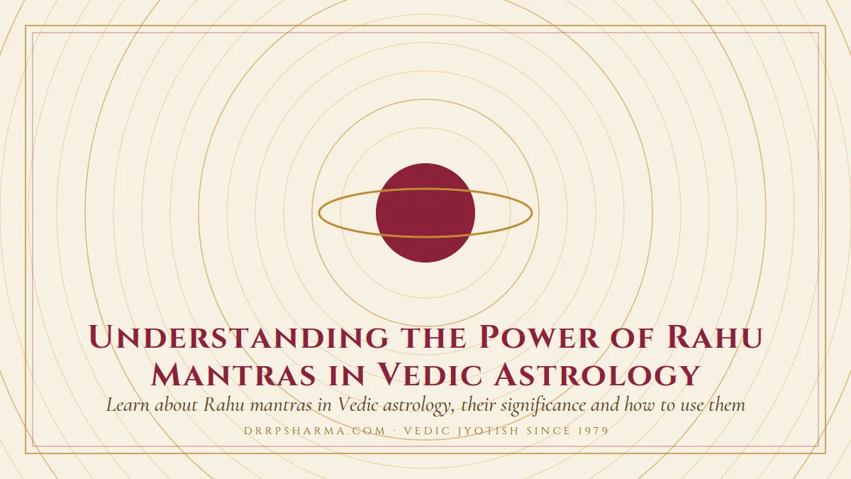 Understanding the Power of Rahu Mantras in Vedic Astrology — a ringed-planet motif on a parchment plate