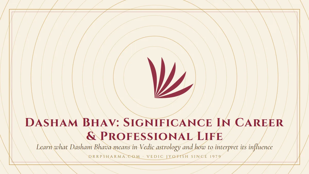 Dasham Bhav: Significance In Career & Professional Life — a lotus motif on a parchment plate