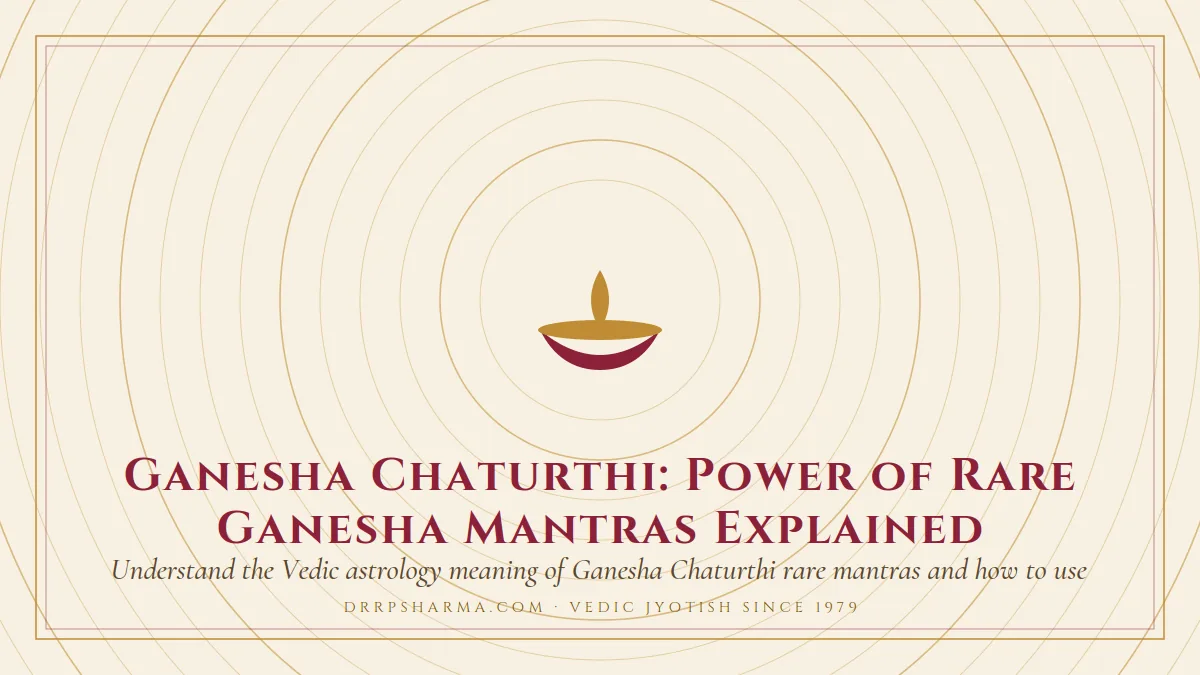 Ganesha Chaturthi: Power of Rare Ganesha Mantras Explained — a lit diya lamp motif on a parchment plate
