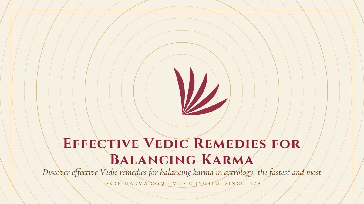 Effective Vedic Remedies for Balancing Karma — a lotus motif on a parchment plate