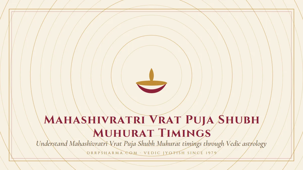 Mahashivratri Vrat Puja Shubh Muhurat Timings — a lit diya lamp motif on a parchment plate