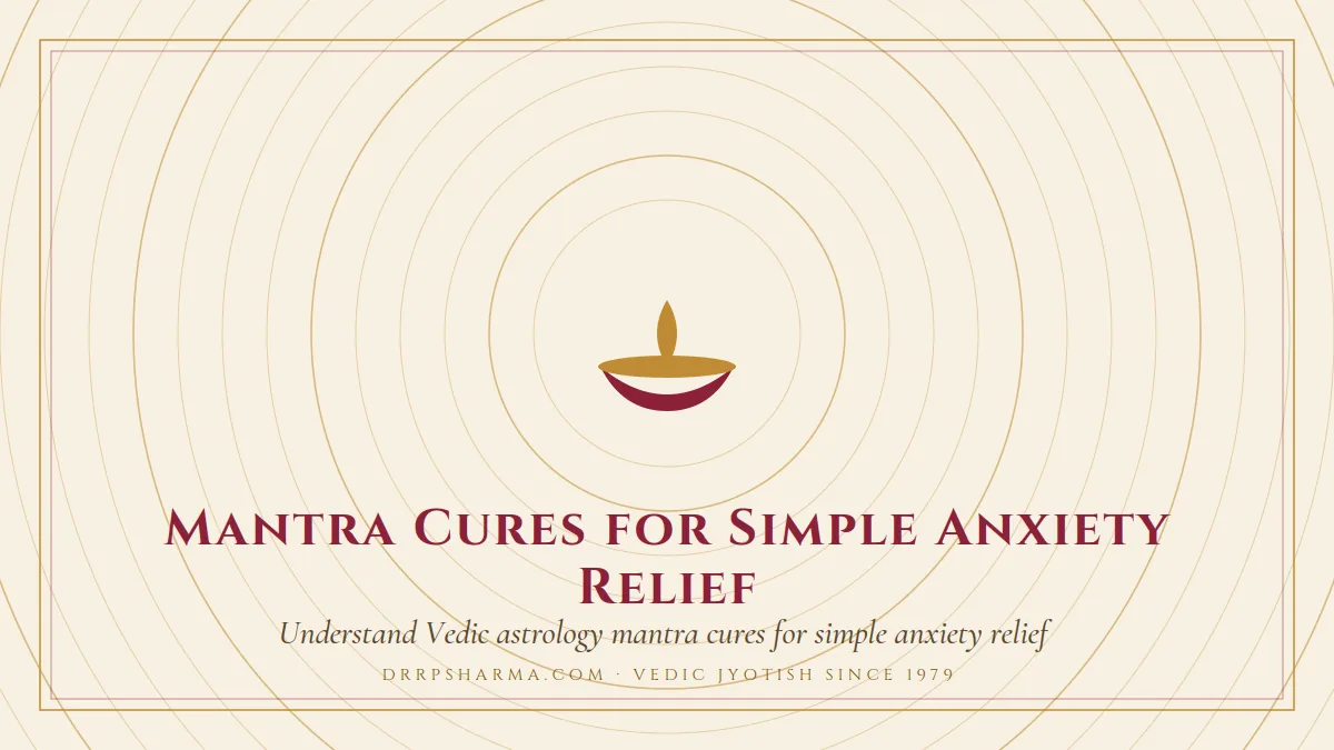 Mantras for a Calmer Mind: Simple Practice for Anxiety — a lit diya lamp motif on a parchment plate