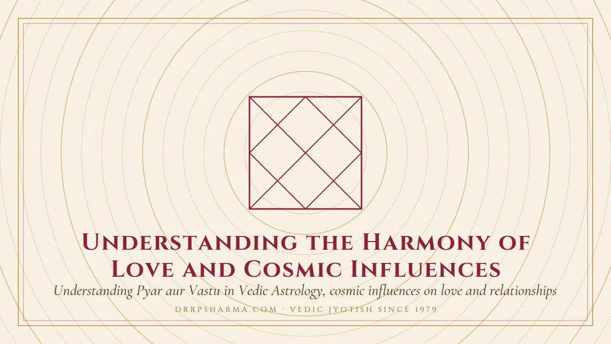 Understanding the Harmony of Love and Cosmic Influences — a Vedic birth-chart (kundli) diagram motif on a parchment plate