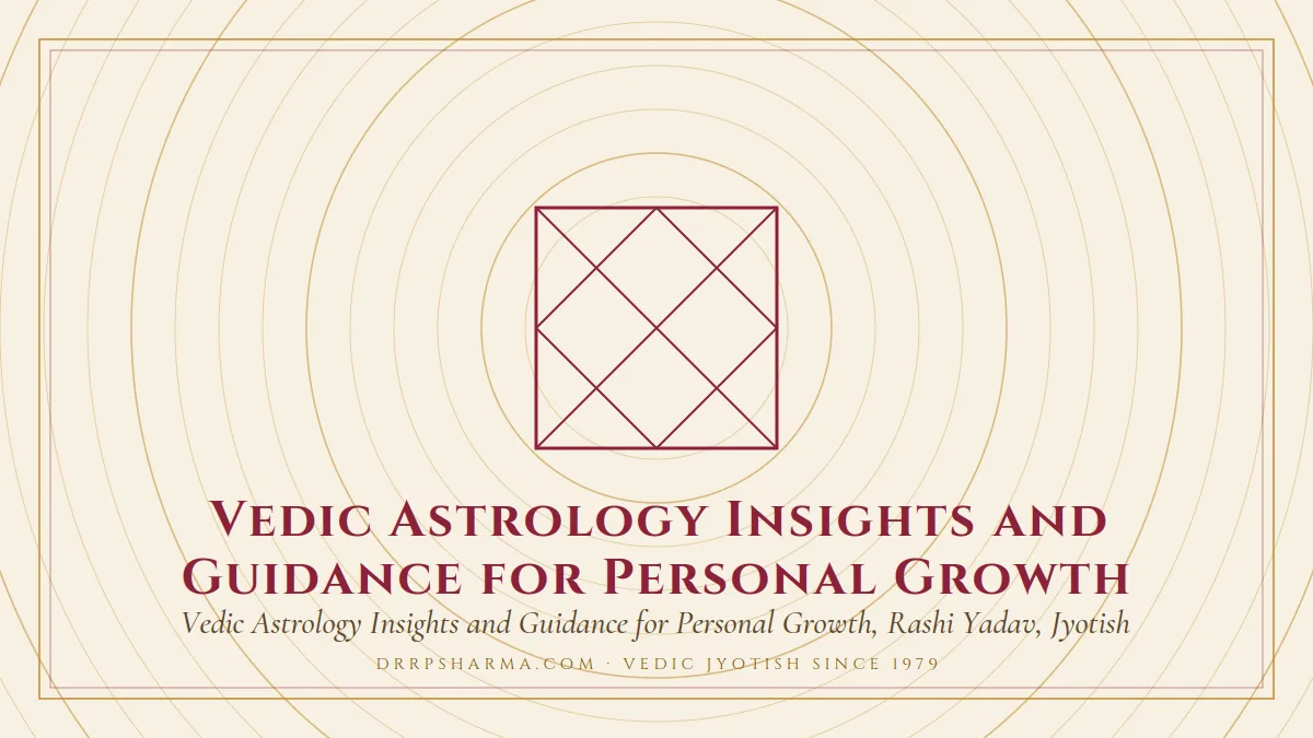 Vedic Astrology Insights and Guidance for Personal Growth — a Vedic birth-chart (kundli) diagram motif on a parchment plate