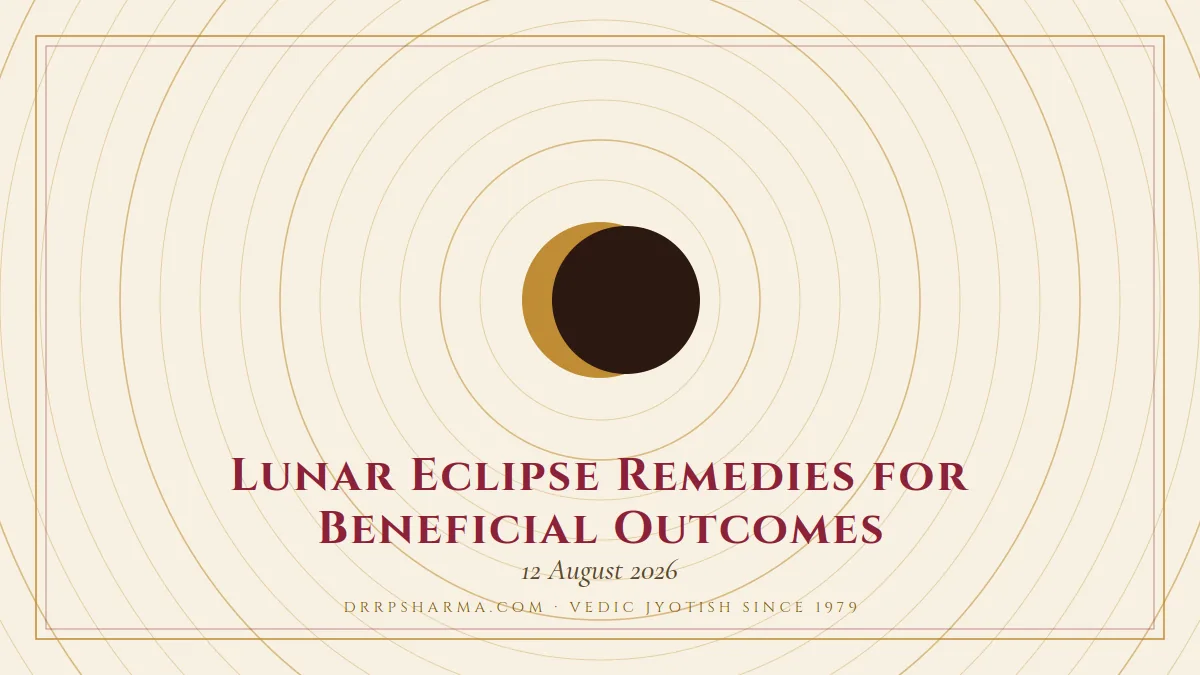 Lunar Eclipse Remedies for Beneficial Outcomes — an eclipse motif on a parchment plate