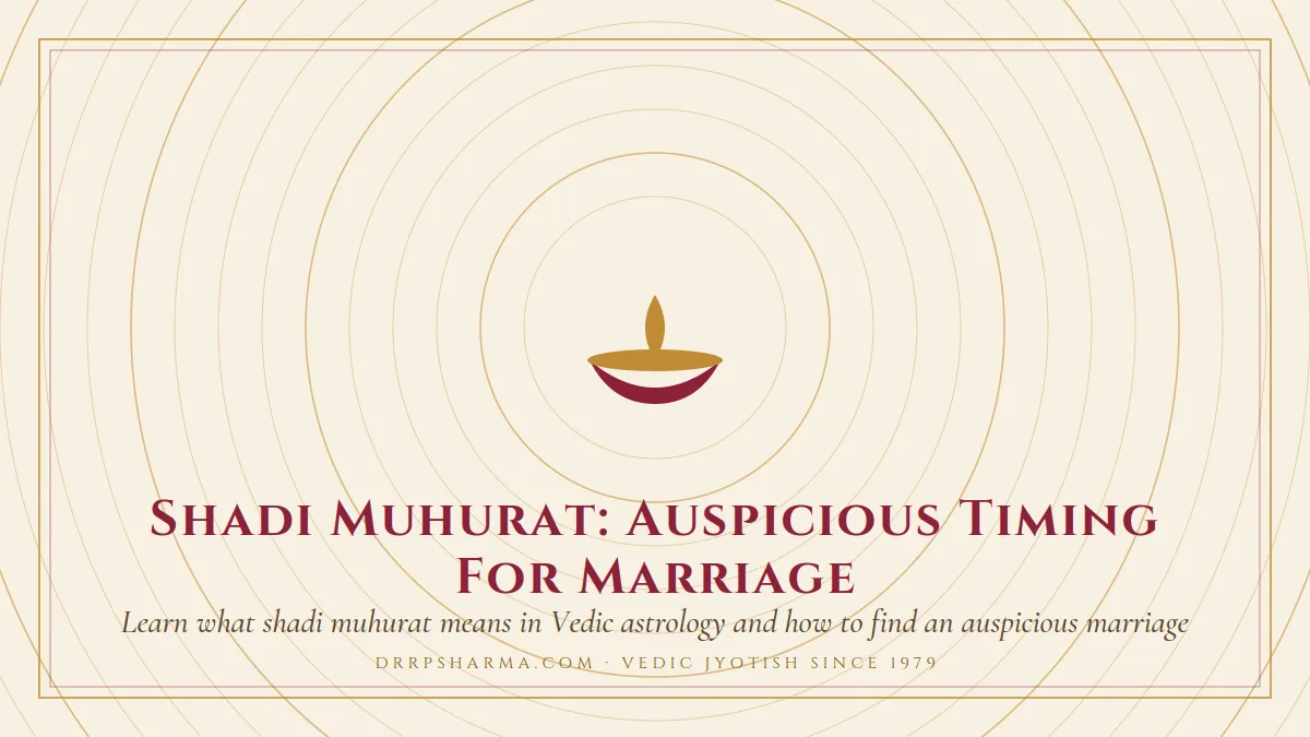 Shadi Muhurat: Auspicious Timing For Marriage — a lit diya lamp motif on a parchment plate