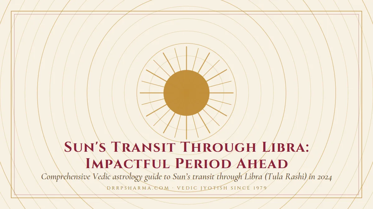 Sun's Transit Through Libra: Impactful Period Ahead — a golden sun motif on a parchment plate
