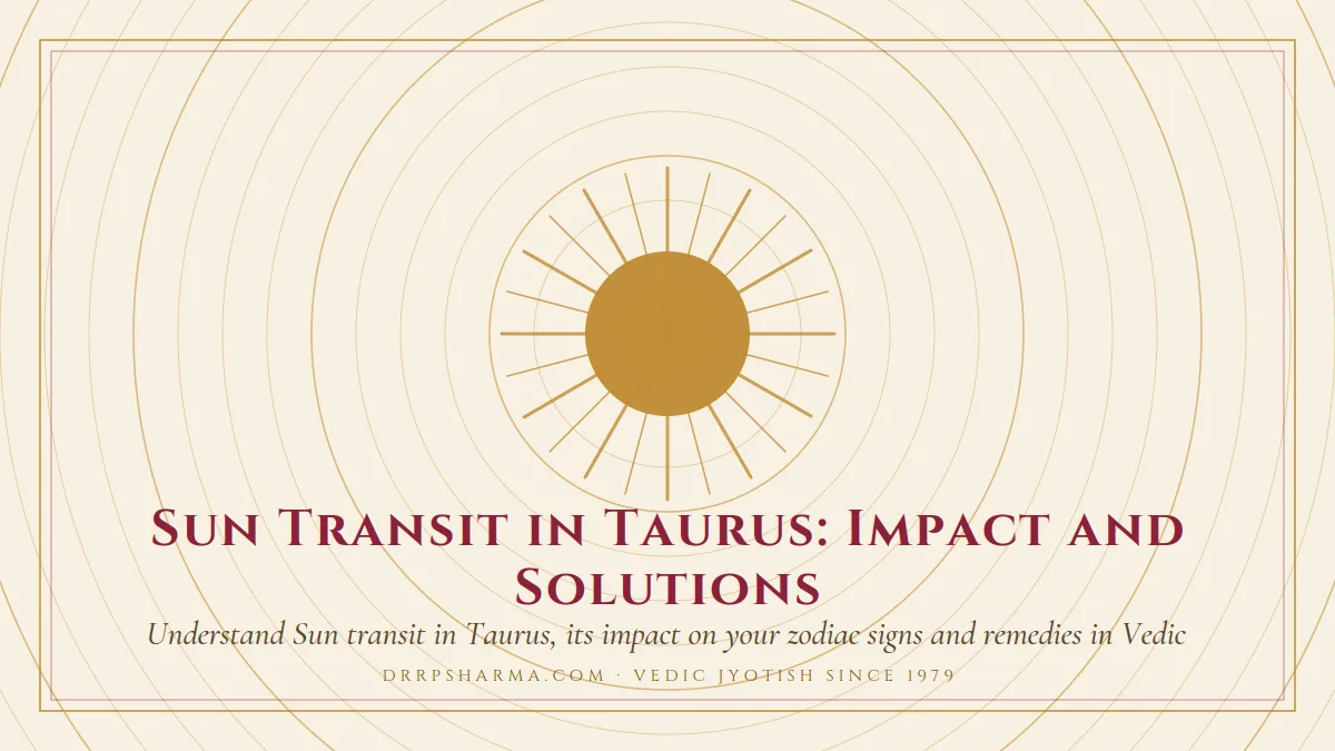 Sun Transit in Taurus: Impact and Solutions — a golden sun motif on a parchment plate