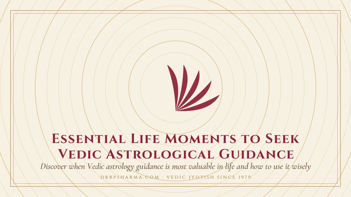 Essential Life Moments to Seek Vedic Astrological Guidance — a lotus motif on a parchment plate