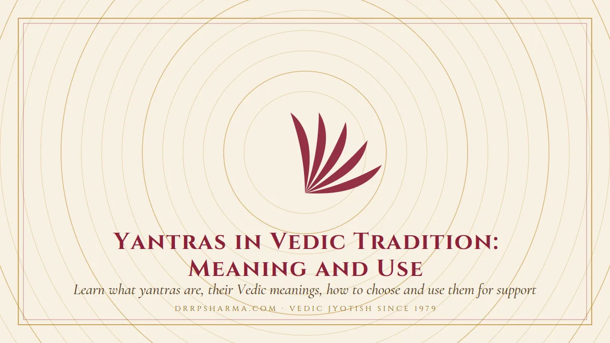 Yantras in Vedic Tradition: Meaning and Use — a lotus motif on a parchment plate