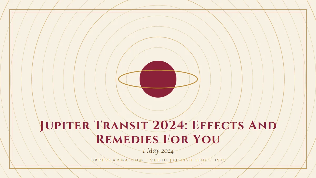 Jupiter Transit 2024: Effects And Remedies For You — a ringed-planet motif on a parchment plate