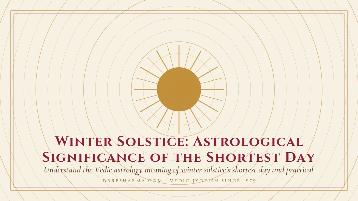 Winter Solstice: Astrological Significance of the Shortest Day — a golden sun motif on a parchment plate
